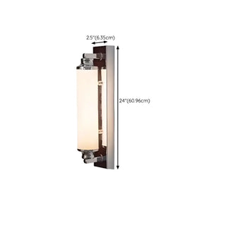 Classic Silver Cylindrical LED Vanity Wall Light Zawala Image - 12