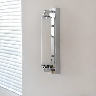 Classic Silver Cylindrical LED Vanity Wall Light Zawala Image - 4