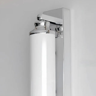 Classic Silver Cylindrical LED Vanity Wall Light Zawala Image - 7
