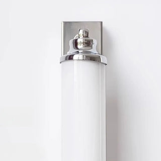 Classic Silver Cylindrical LED Vanity Wall Light Zawala Image - 8