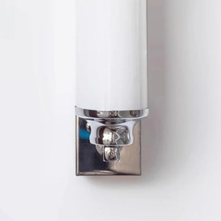 Classic Silver Cylindrical LED Vanity Wall Light Zawala Image - 9