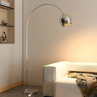 ZOWALA - Chrome Dome Adjustable Arc Floor Lamp Image - 1