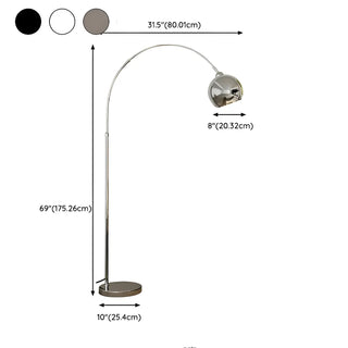 ZOWALA - Chrome Dome Adjustable Arc Floor Lamp Image - 23