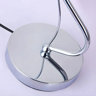 Elegant White Globe Glass Chrome Gooseneck Table Lamp Zawala Image - 7