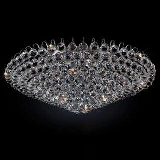 Hallway Chrome Crystal Bubble Flush Mount Ceiling Light Zawala Image - 10