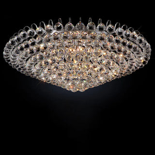 Hallway Chrome Crystal Bubble Flush Mount Ceiling Light Zawala Image - 11