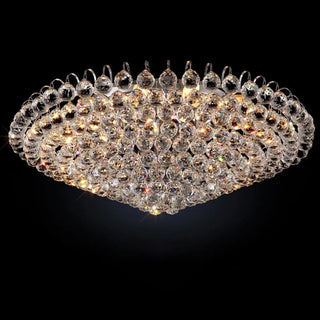 Hallway Chrome Crystal Bubble Flush Mount Ceiling Light Zawala Image - 13