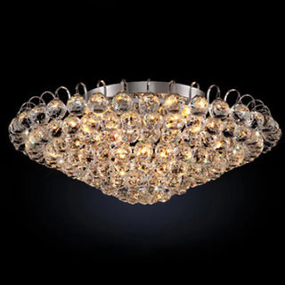 Hallway Chrome Crystal Bubble Flush Mount Ceiling Light Zawala Image - 7