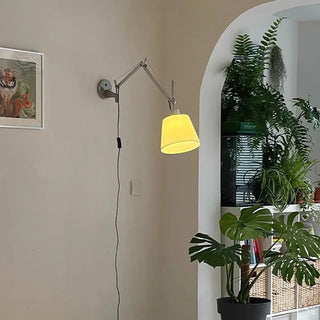 Adjustable Contemporary Chrome Swing Arm Wall Sconce Zawala Image - 1