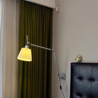 Adjustable Contemporary Chrome Swing Arm Wall Sconce Zawala Image - 15
