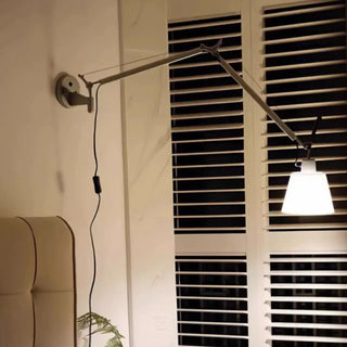 Adjustable Contemporary Chrome Swing Arm Wall Sconce Zawala Image - 18