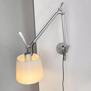 Adjustable Contemporary Chrome Swing Arm Wall Sconce Zawala Image - 19