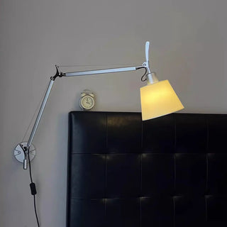 Adjustable Contemporary Chrome Swing Arm Wall Sconce Zawala Image - 2