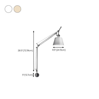 Adjustable Contemporary Chrome Swing Arm Wall Sconce Zawala Image - 23