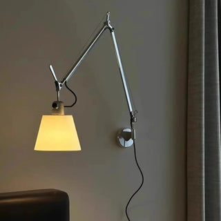 Adjustable Contemporary Chrome Swing Arm Wall Sconce Zawala Image - 4