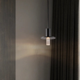ZOWALA - Classic 1 Light Bi-pin Geometric Ceiling Light with Plexiglass Shade Pendant Lights Image - 2