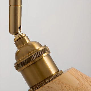 ZOWALA - Classic Gold and Dark Wood Bedroom Vanity Wall Light Image - 9