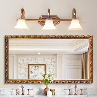 ZOWALA - Classic Bell-Shaped Gold Multiple Lights Vanity Light Image - 1