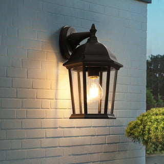 ZOWALA - Classic Black Outdoor Wall Lantern Sconce Image - 1
