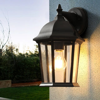 ZOWALA - Classic Black Outdoor Wall Lantern Sconce Image - 4
