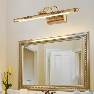 ZOWALA - Luxurious Gold Geometric LED Bathroom Vanity Light Image - 1