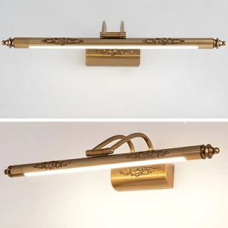 ZOWALA - Luxurious Gold Geometric LED Bathroom Vanity Light Image - 2