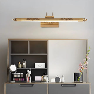 ZOWALA - Luxurious Gold Geometric LED Bathroom Vanity Light Image - 8