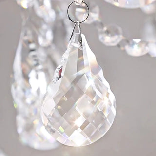 ZOWALA - Candelabra Clear Crystal Living Room Classic Chandelier Image - 11