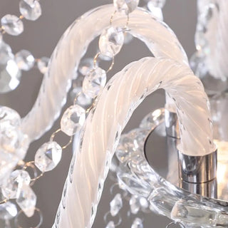 ZOWALA - Candelabra Clear Crystal Living Room Classic Chandelier Image - 12