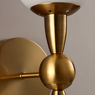 ZOWALA - Modern Gold Double Globe Vanity Wall Sconce Light Image - 15