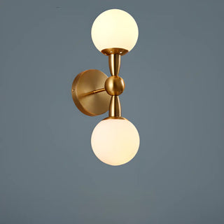 ZOWALA - Modern Gold Double Globe Vanity Wall Sconce Light Image - 19