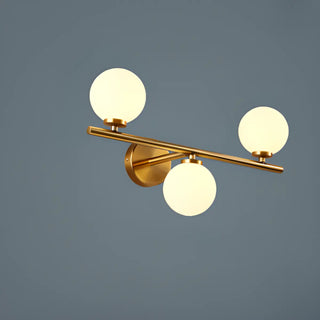 ZOWALA - Modern Gold Double Globe Vanity Wall Sconce Light Image - 20