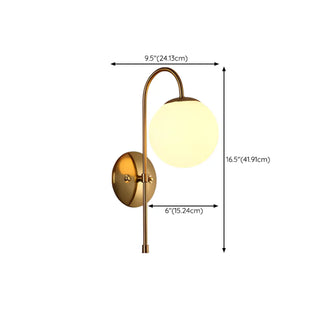 ZOWALA - Modern Gold Double Globe Vanity Wall Sconce Light Image - 31