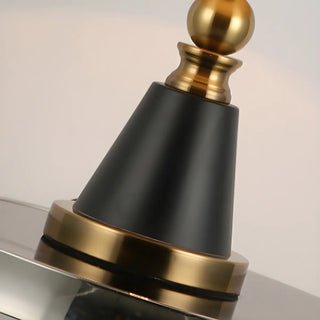 Modern Fabric Cylinder Shade Conical Base Table Lamp Zawala Image - 13
