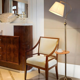 Classic Barrel Bedside Metal Side Table Floor Lamp Zawala Image - 6