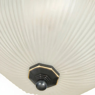 ZOWALA - Classic Frosted Glass Bowl-Shaped Flush Mount Light Image - 11