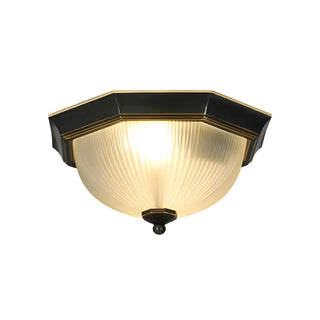 ZOWALA - Classic Frosted Glass Bowl-Shaped Flush Mount Light Image - 6