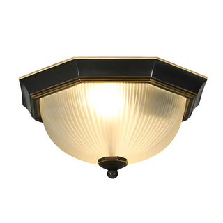 ZOWALA - Classic Frosted Glass Bowl-Shaped Flush Mount Light Image - 8