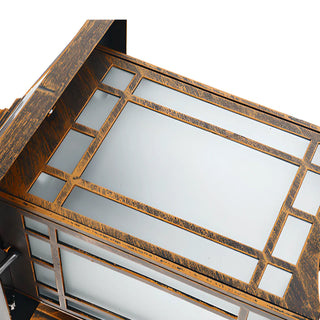 Classic Square Metal Outdoor Glass Lantern Wall Light Zawala Image - 15