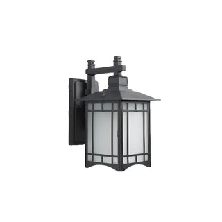 Classic Square Metal Outdoor Glass Lantern Wall Light Zawala Image - 5