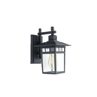 Classic Square Metal Outdoor Glass Lantern Wall Light Zawala Image - 7
