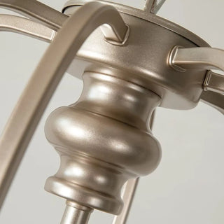 ZOWALA - Nickel Crystal Candle Tiered Living Room Classic Chandelier Image - 11