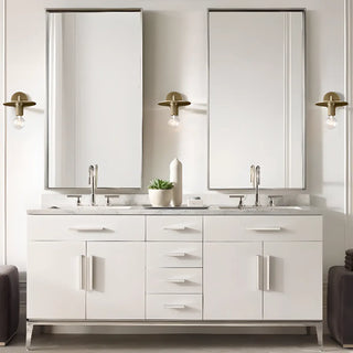 ZOWALA - Modern Metal Clear Glass Vanity Light Image - 1