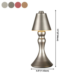 Creative Luxury Golden Tapered Metal Bedside Table Lamp Zawala #size