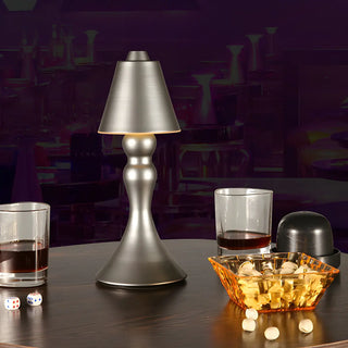 Creative Luxury Golden Tapered Metal Bedside Table Lamp Zawala Image - 5