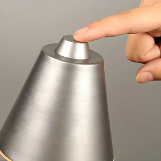 Creative Luxury Golden Tapered Metal Bedside Table Lamp Zawala Image - 7