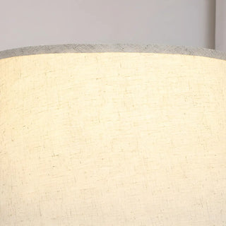 ZOWALA - Contemporary Classic Barrel Walnut Metal Floor Lamp Image - 12