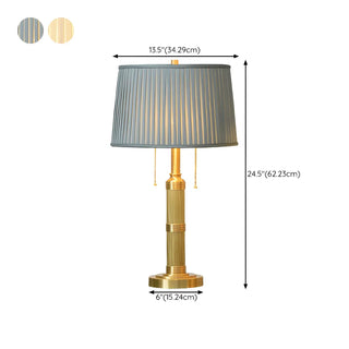 Classic Palace Fabric Solid Brass Standard Table Lamp Zawala #size