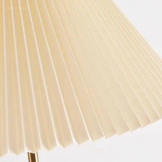 Classic Pleated Living Room Red Column Floor Lamp Zawala Image - 6