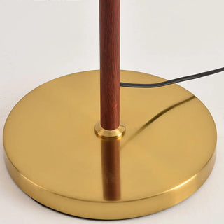 Classic Pleated Living Room Red Column Floor Lamp Zawala Image - 7